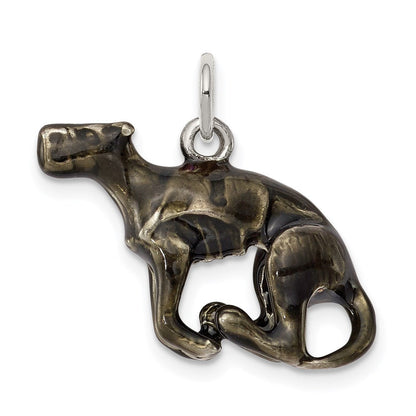 Sterlingsilber Emaille Mittel Greyhound Charm