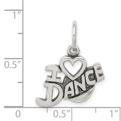 Sterlingsilber Antikisiert I Liebe Tanz Charm