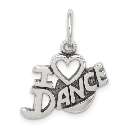 Sterlingsilber Antikisiert I Liebe Tanz Charm