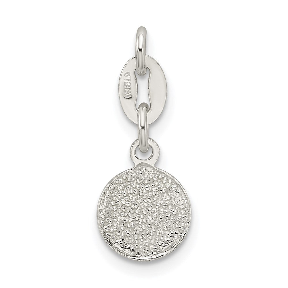 Sterlingsilber Emailliert Fußball Kugel Charm