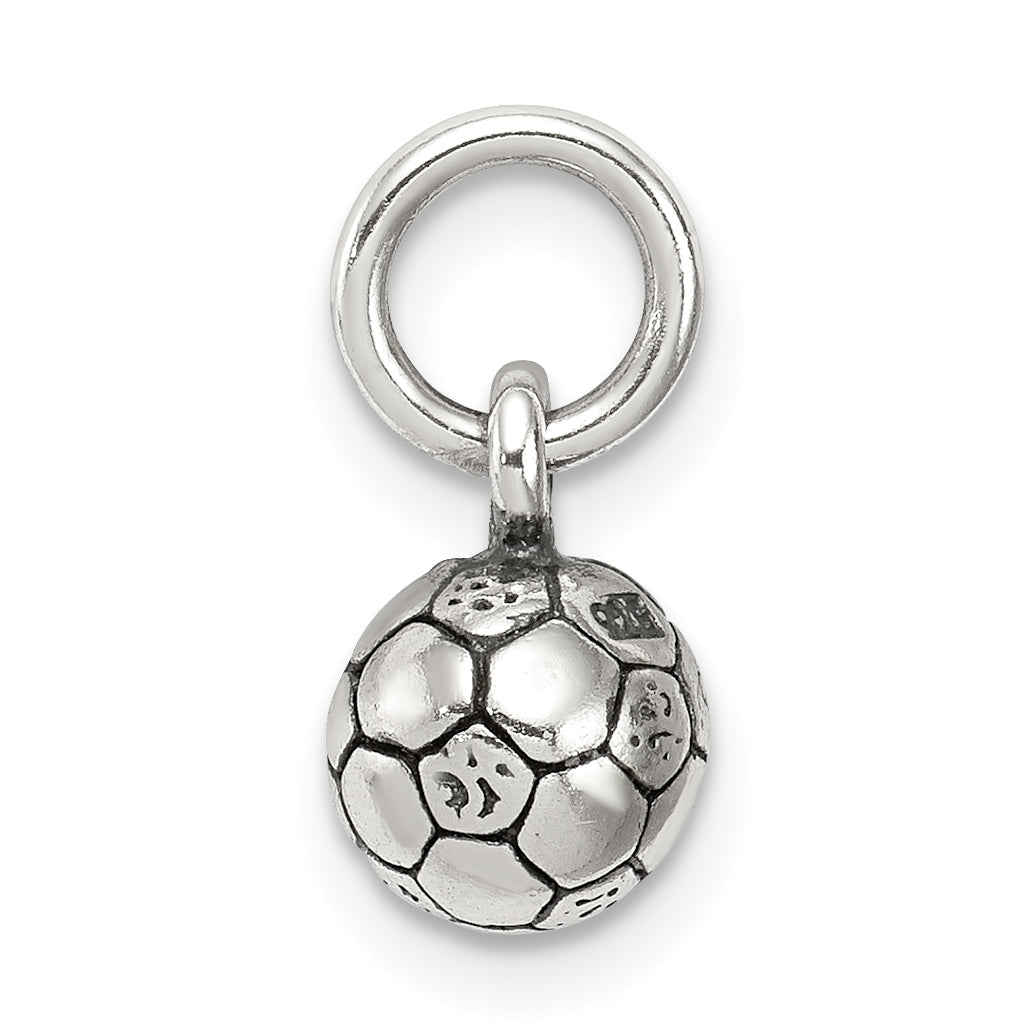 Sterlingsilber Antikisiert Fußball Kugel Char