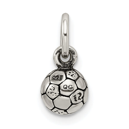 Sterlingsilber Antikisiert Fußball Kugel Char