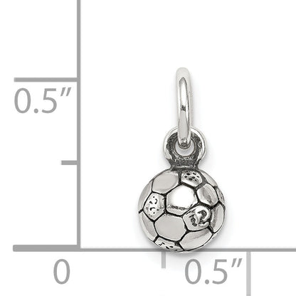 Sterlingsilber Antikisiert Fußball Kugel Char