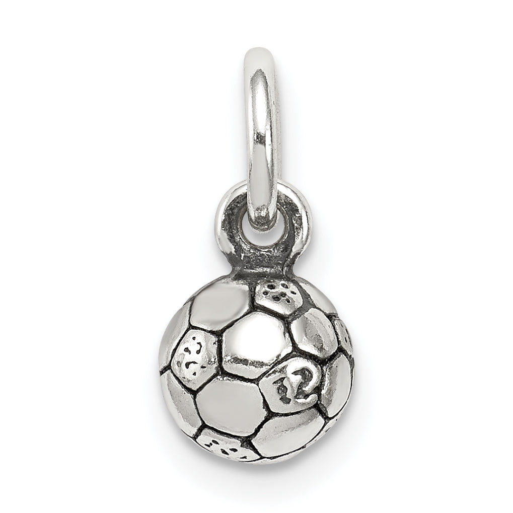 Sterlingsilber Antikisiert Fußball Kugel Char