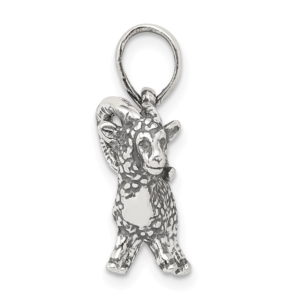 Sterlingsilber Antikisiert Aries Tierkreis Anhänger