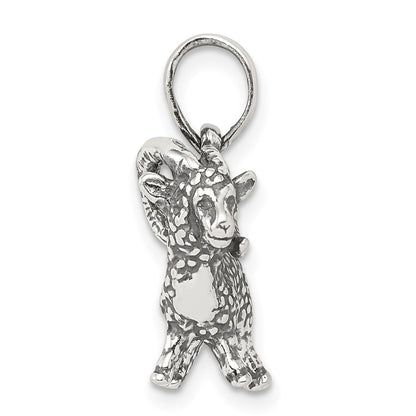 Sterlingsilber Antikisiert Aries Tierkreis Anhänger