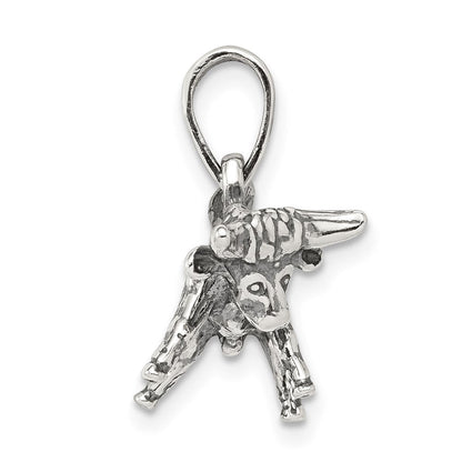 Sterlingsilber Antikisiert Taurus Tierkreis Anhänger