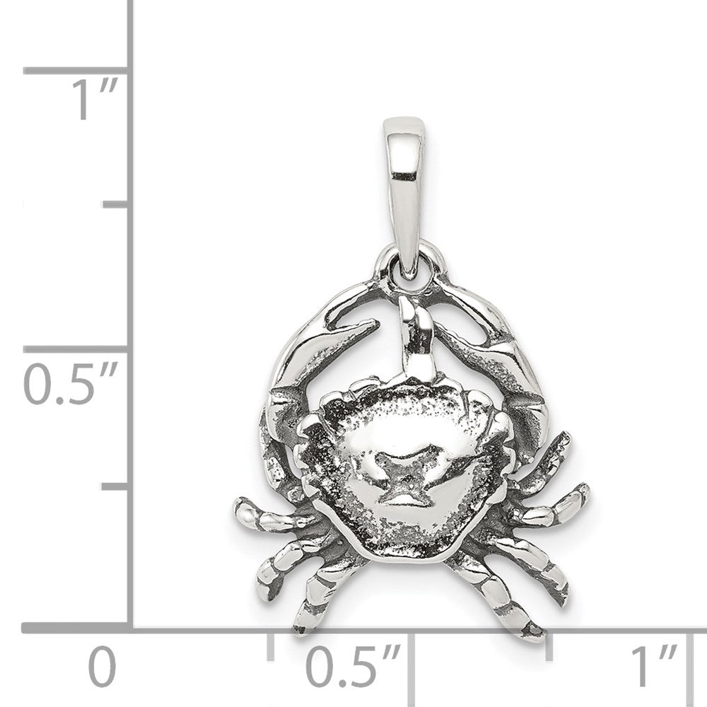 Sterlingsilber Antikisiert Cancer Tierkreis Anhänger