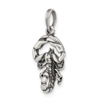 Sterlingsilber Antikisiert Scorpio Tierkreis Anhänger