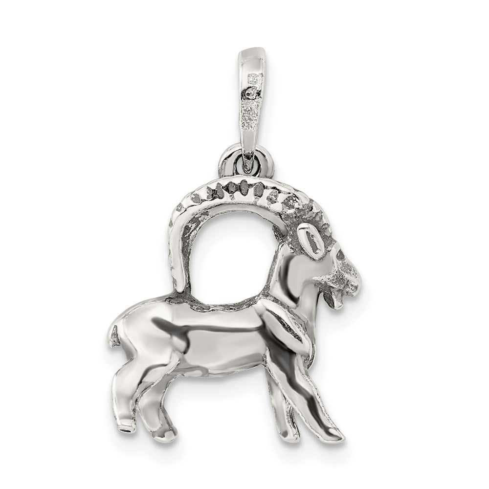 Sterlingsilber Antikisiert Capricorn Tierkreis Anhänger