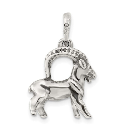 Sterlingsilber Antikisiert Capricorn Tierkreis Anhänger