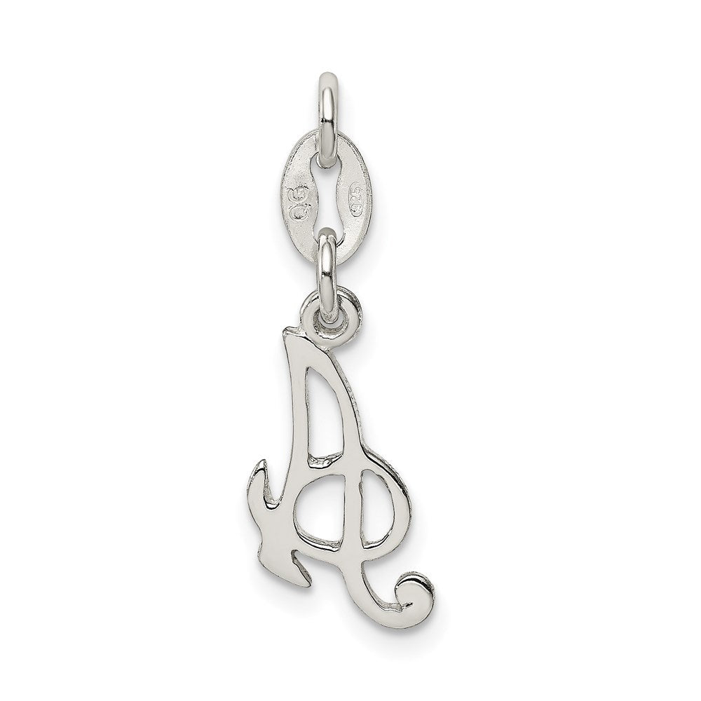 Sterlingsilber Buchstabe A Initiale Charm