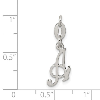 Sterlingsilber Buchstabe A Initiale Charm