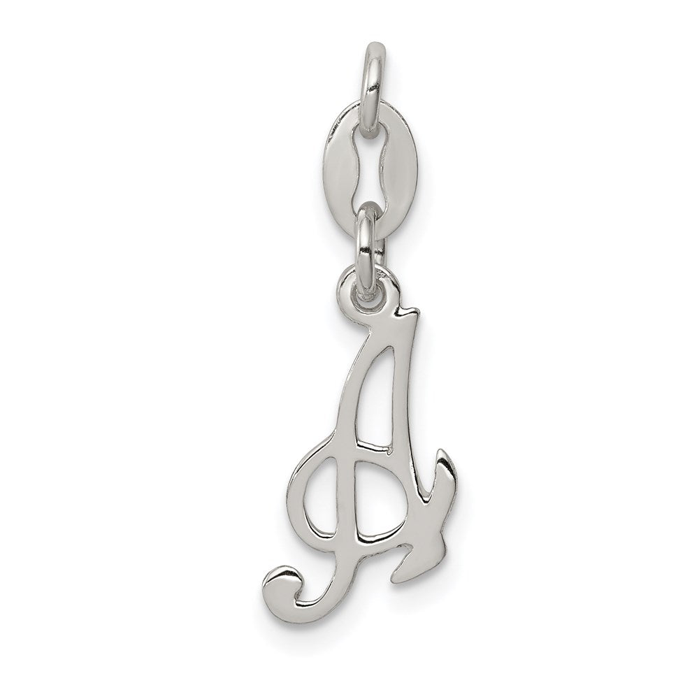 Sterlingsilber Buchstabe A Initiale Charm