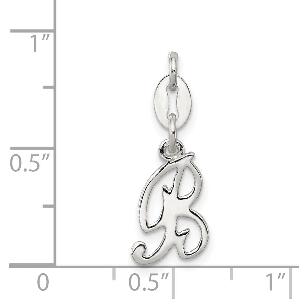 Sterlingsilber Buchstabe B Initiale Charm