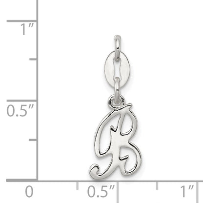 Sterlingsilber Buchstabe B Initiale Charm