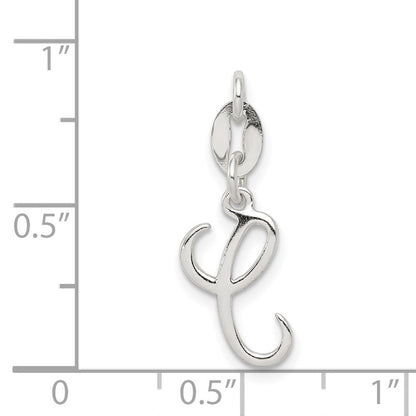 Sterlingsilber Buchstabe C Initiale Charm