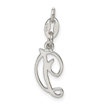Sterlingsilber Buchstabe D Initiale Charm
