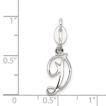 Sterlingsilber Buchstabe D Initiale Charm