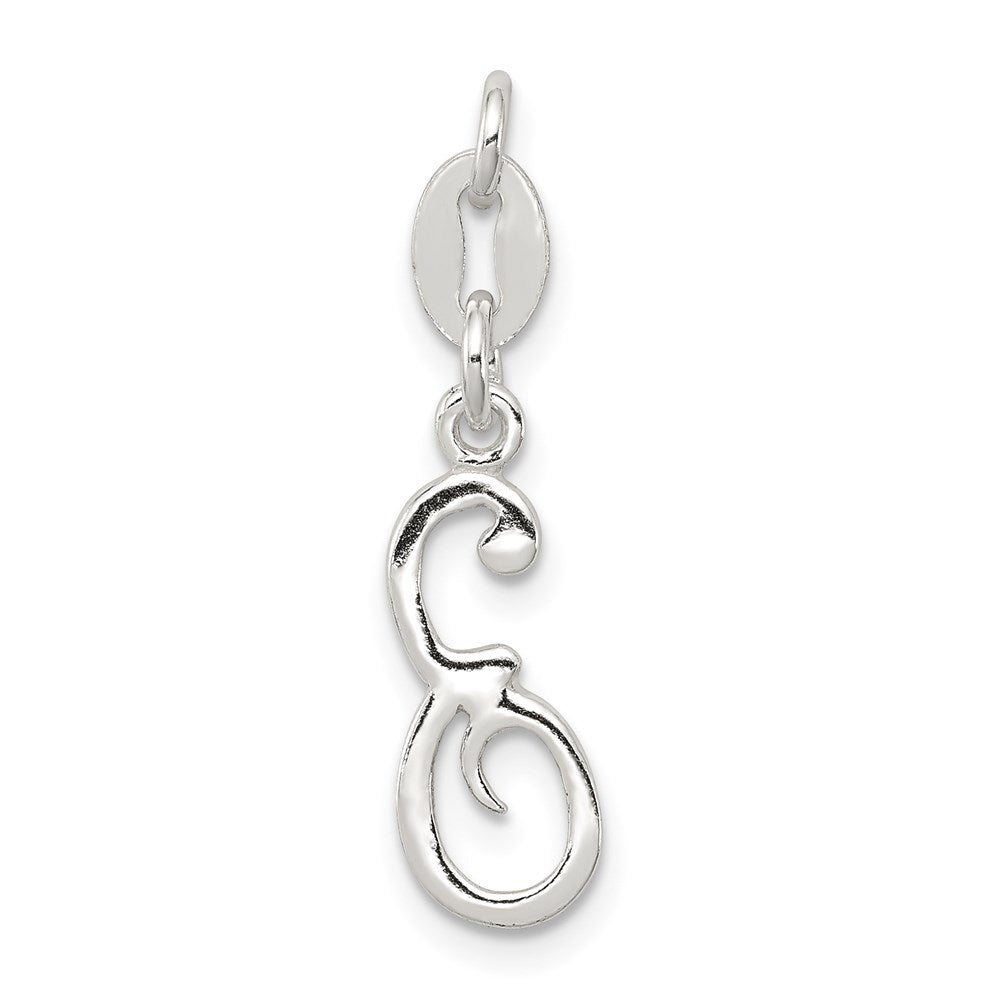Sterlingsilber Buchstabe E Initiale Charm