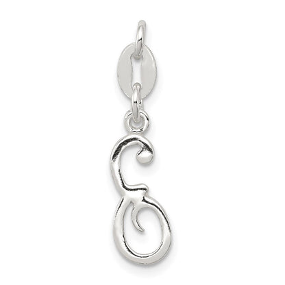 Sterlingsilber Buchstabe E Initiale Charm