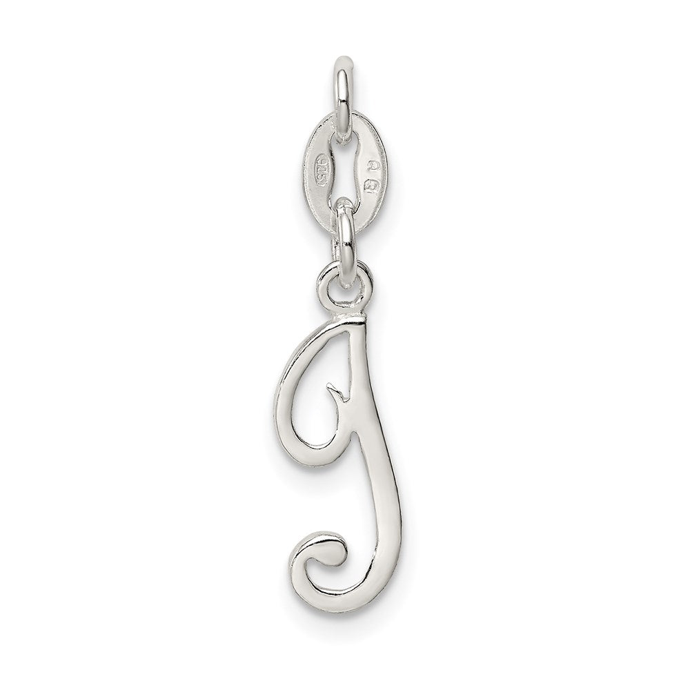 Sterlingsilber Buchstabe I Initiale Charm
