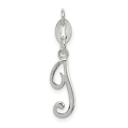 Sterlingsilber Buchstabe I Initiale Charm