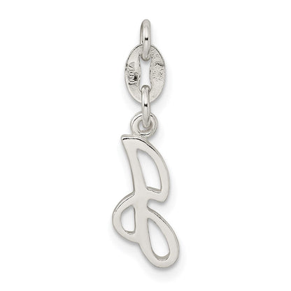 Sterlingsilber Buchstabe J Initiale Charm