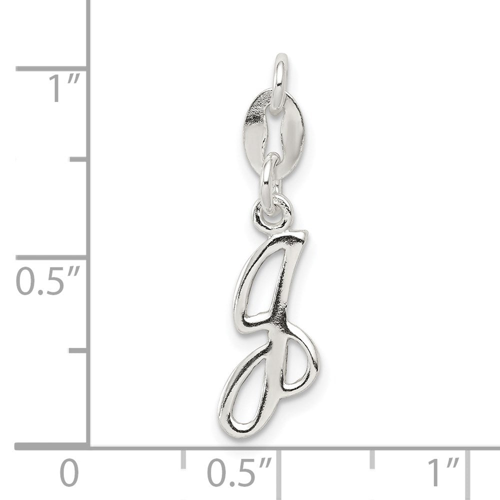 Sterlingsilber Buchstabe J Initiale Charm