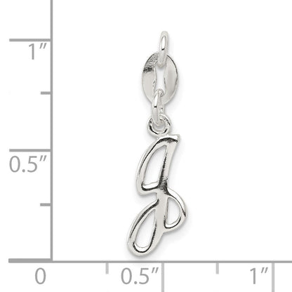 Sterlingsilber Buchstabe J Initiale Charm