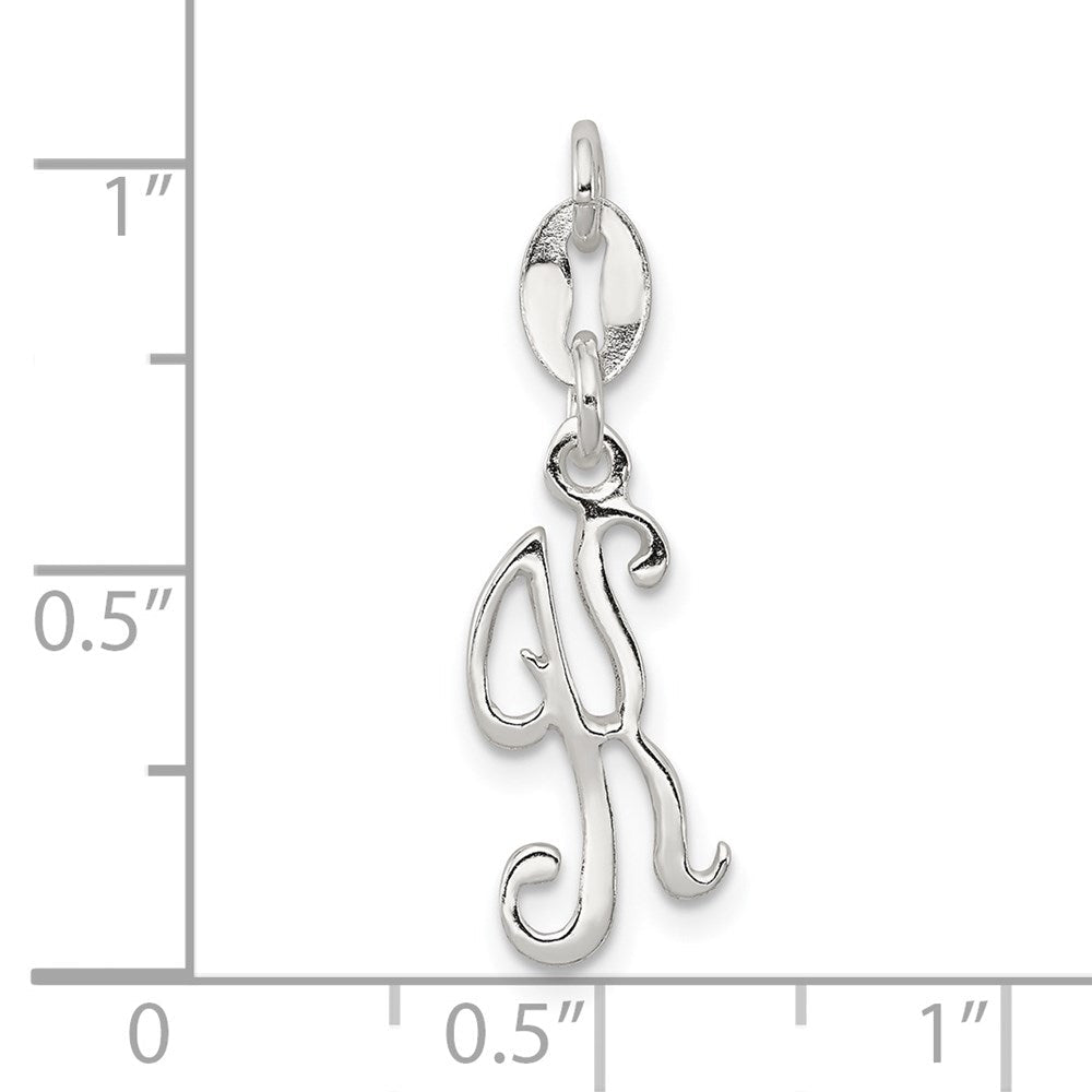 Sterlingsilber Buchstabe K Initiale Charm