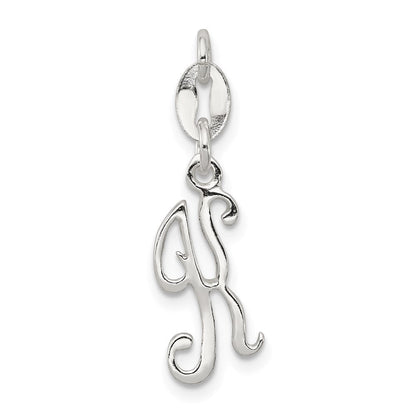 Sterlingsilber Buchstabe K Initiale Charm