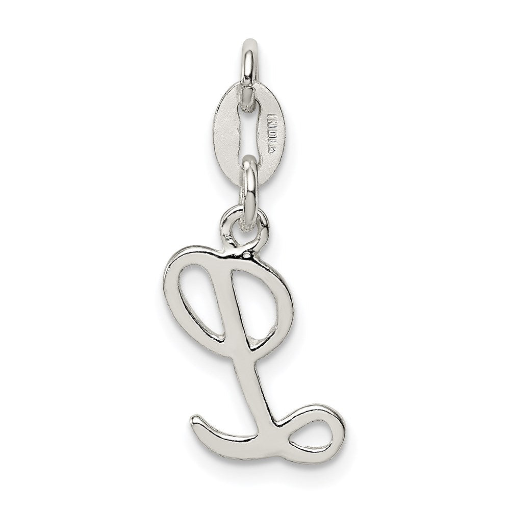 Sterlingsilber Buchstabe L Initiale Charm