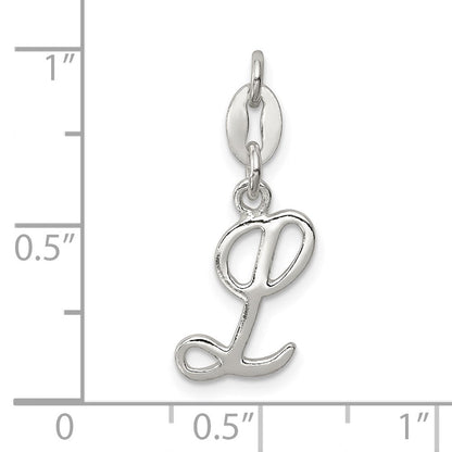 Sterlingsilber Buchstabe L Initiale Charm