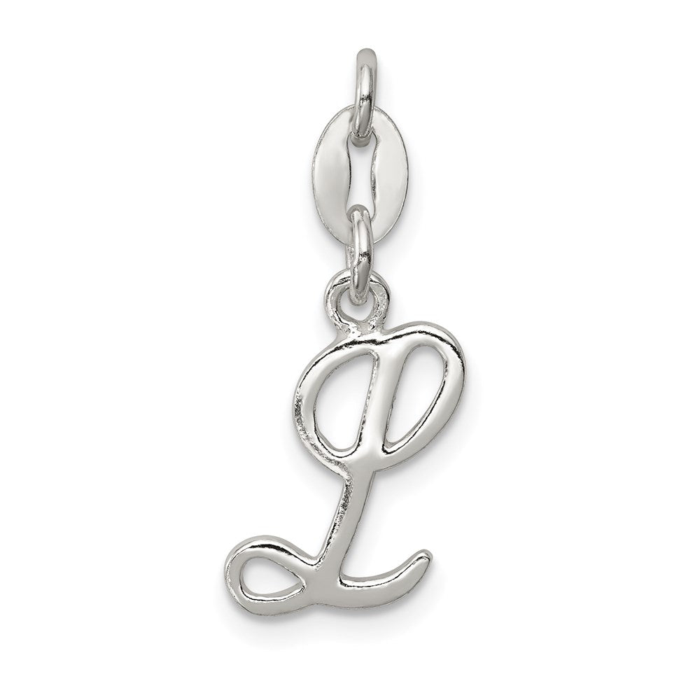 Sterlingsilber Buchstabe L Initiale Charm