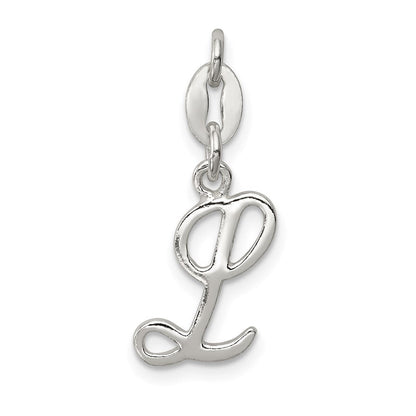 Sterlingsilber Buchstabe L Initiale Charm