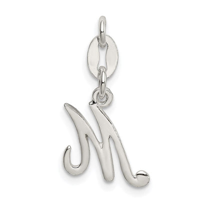 Sterlingsilber Buchstabe M Initiale Charm