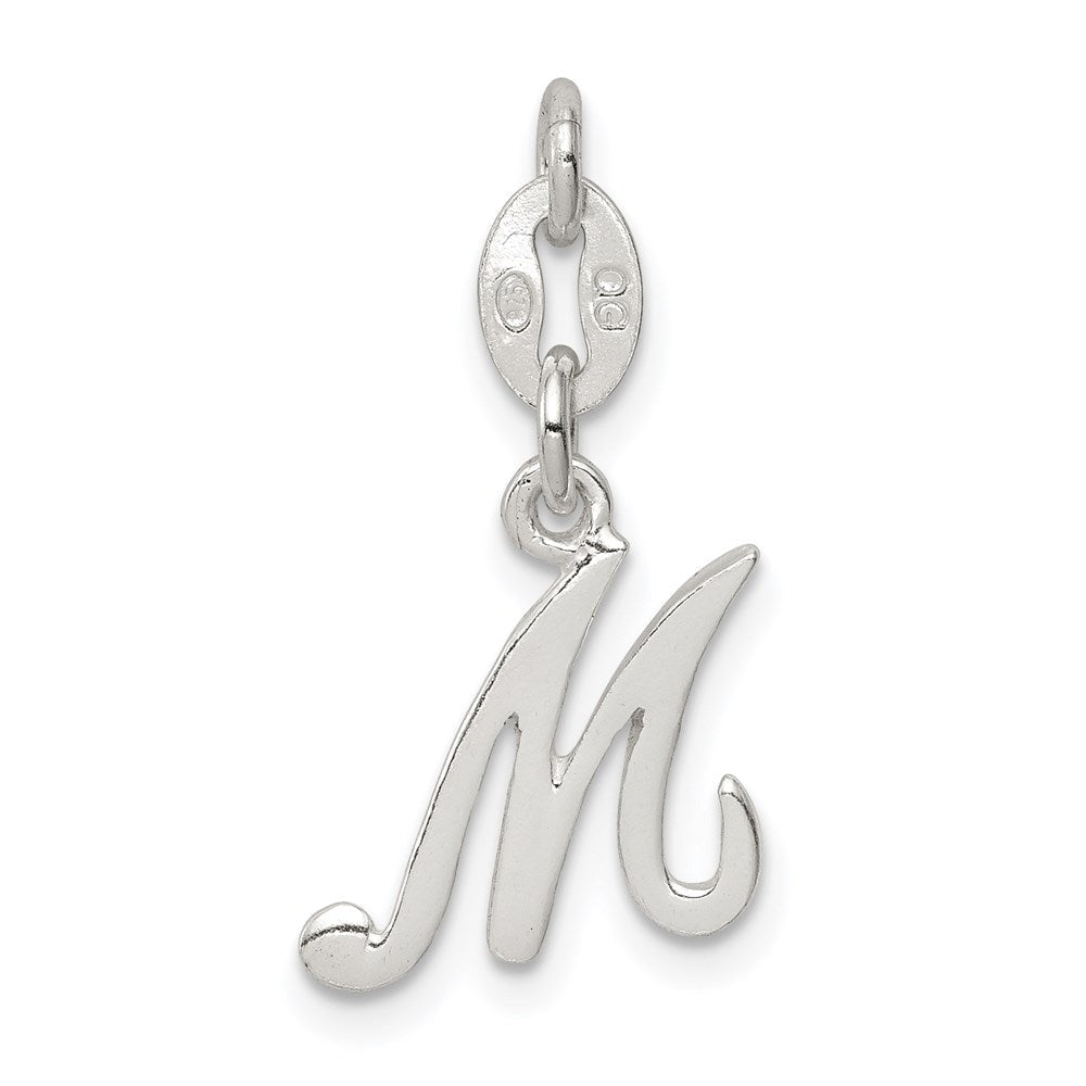 Sterlingsilber Buchstabe M Initiale Charm