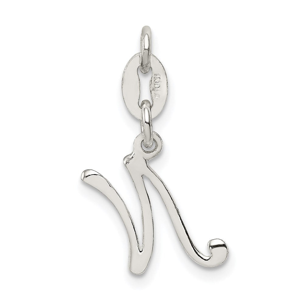 Sterlingsilber Buchstabe N Initiale Charm
