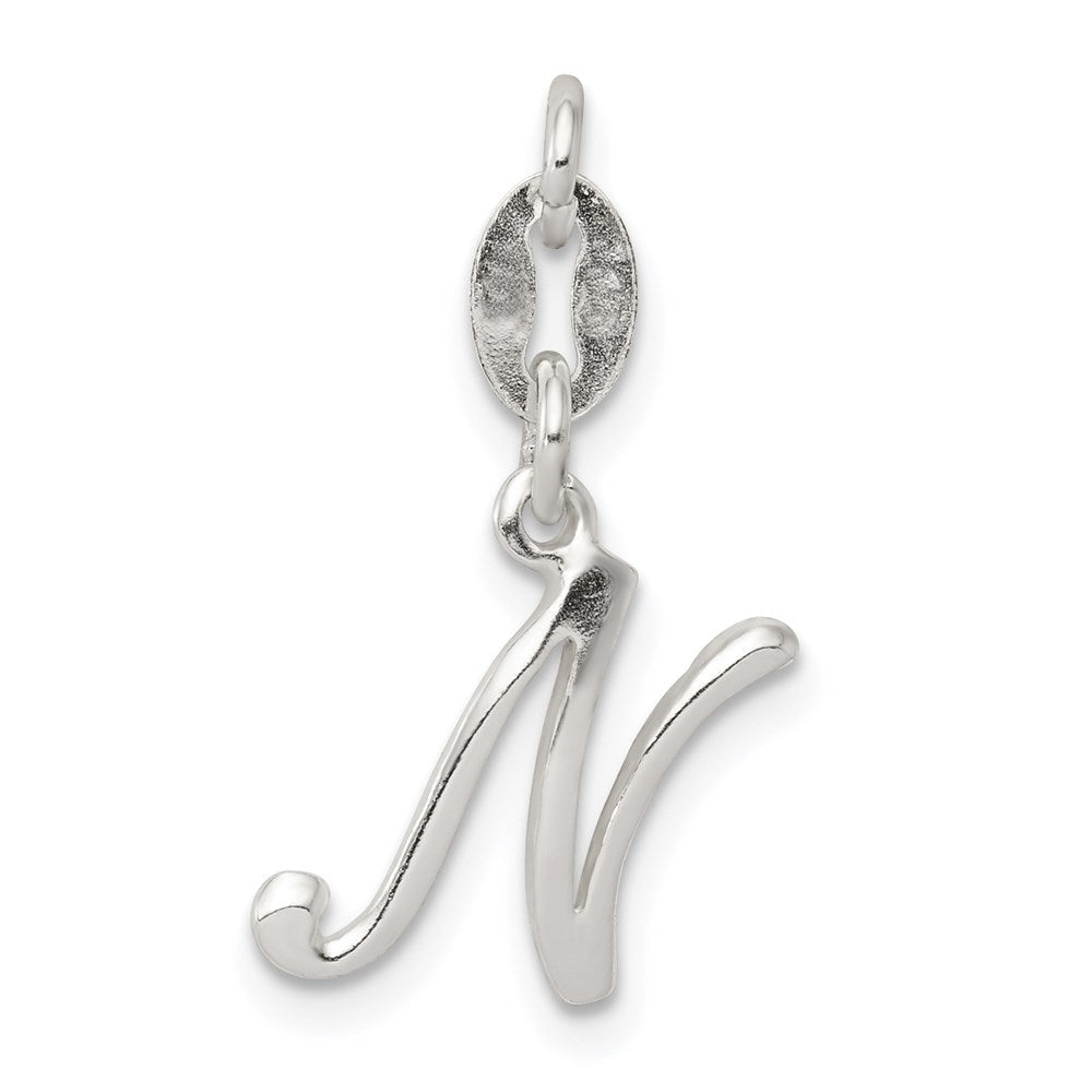 Sterlingsilber Buchstabe N Initiale Charm