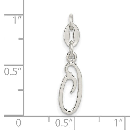 Sterlingsilber Buchstabe O Initiale Charm