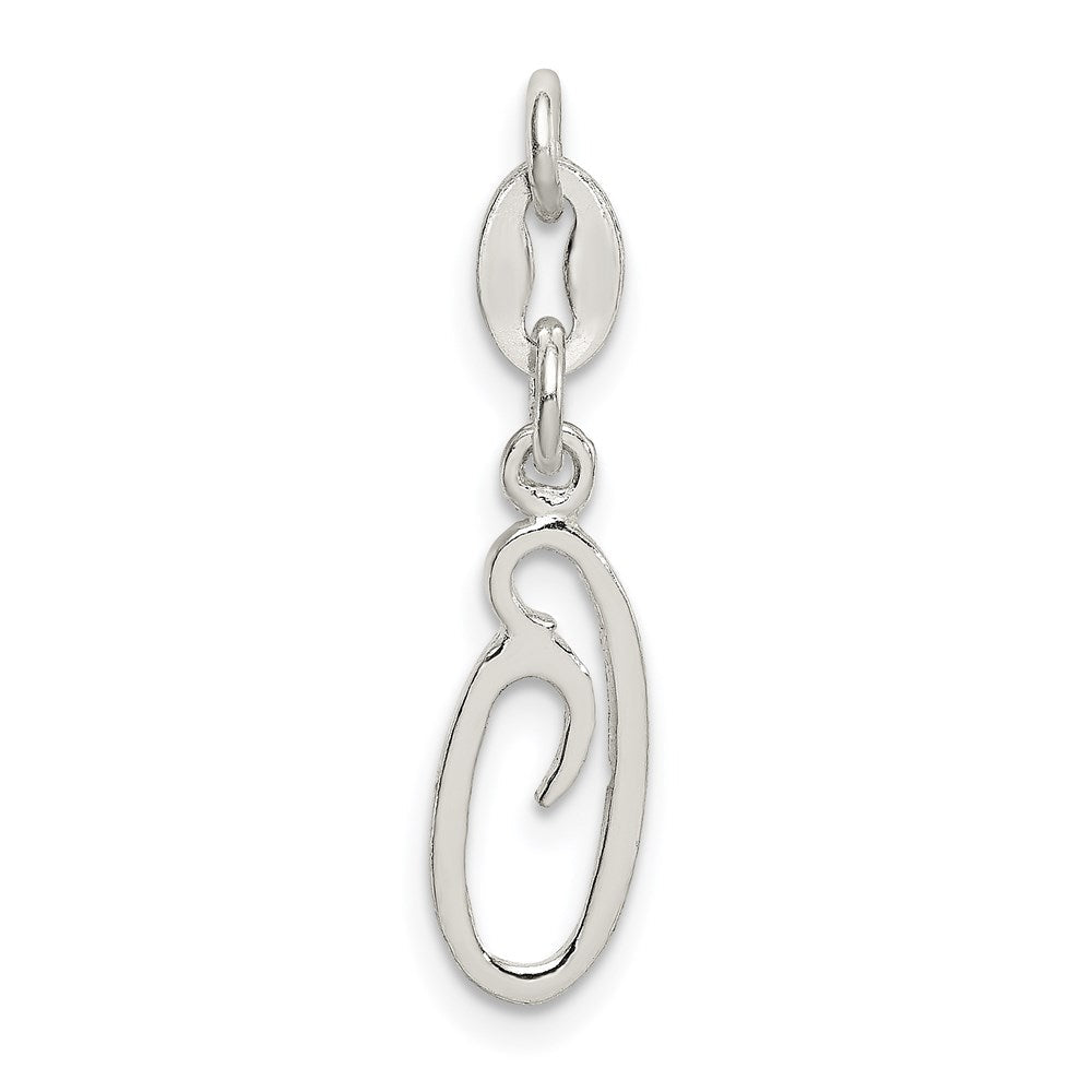 Sterlingsilber Buchstabe O Initiale Charm