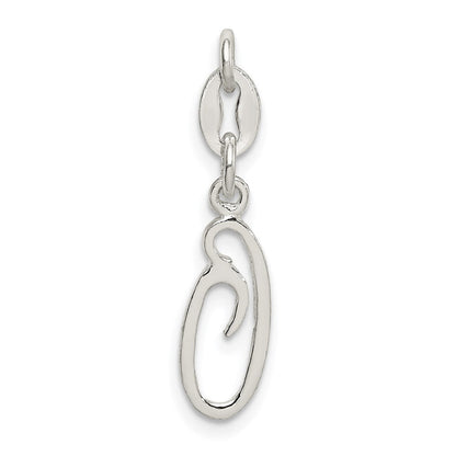 Sterlingsilber Buchstabe O Initiale Charm