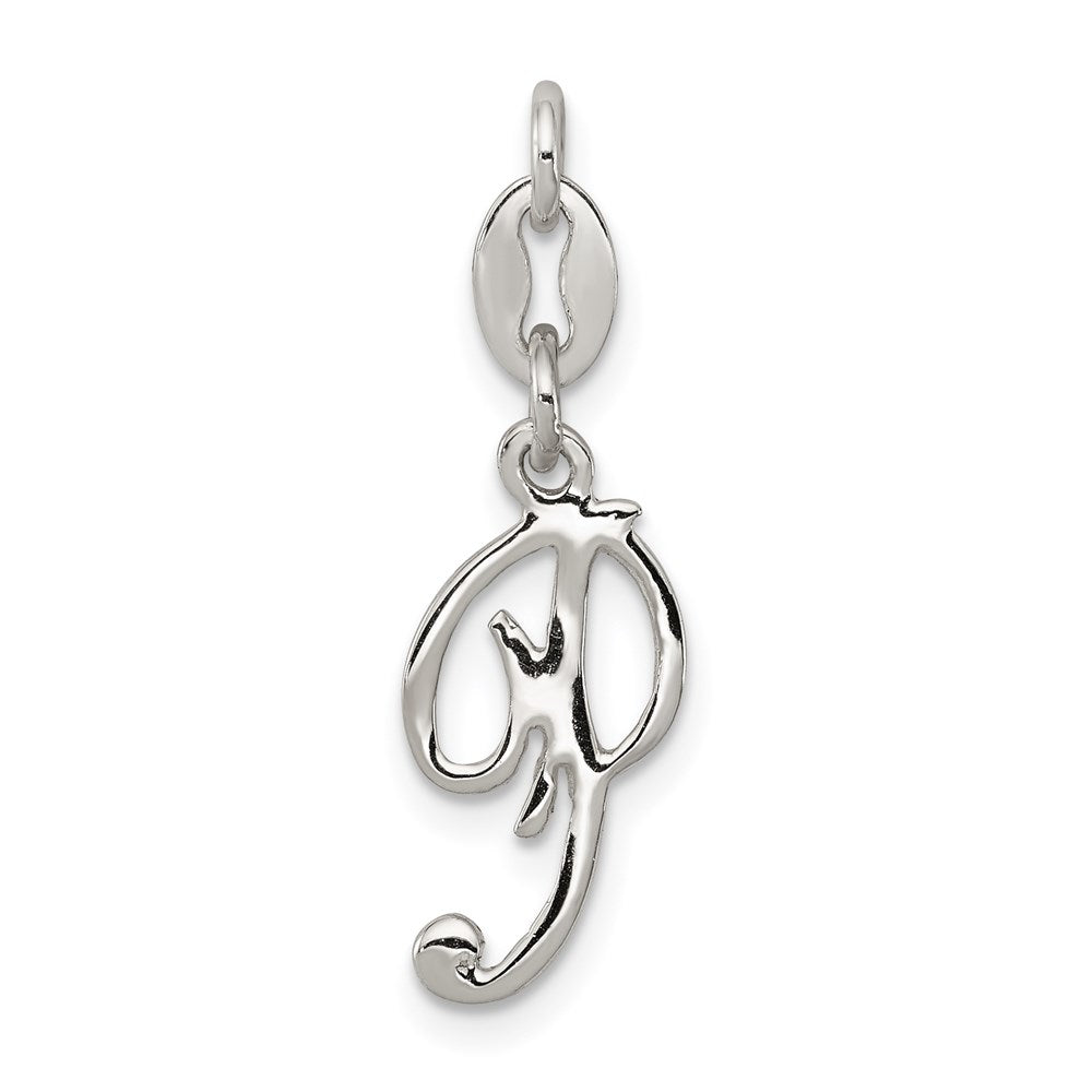 Sterlingsilber Buchstabe P Initiale Charm