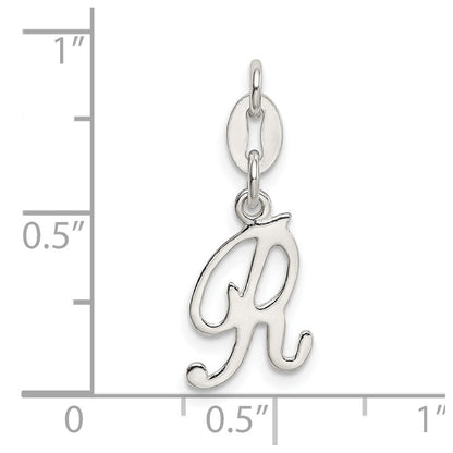 Sterlingsilber Buchstabe R Initiale Charm