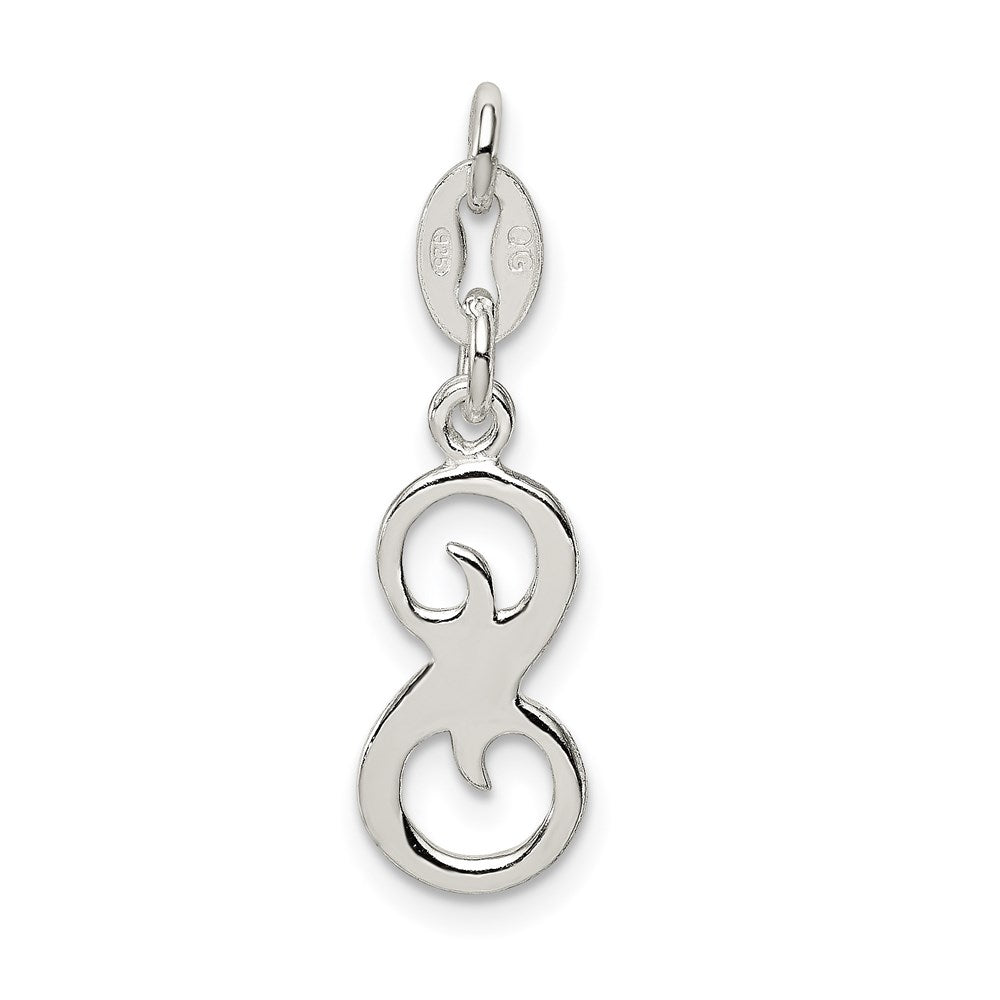 Sterlingsilber Buchstabe S Initiale Charm