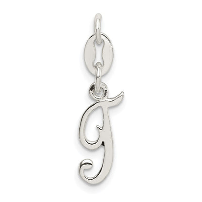 Sterlingsilber Buchstabe T Initiale Charm