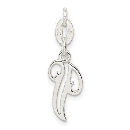 Sterlingsilber Buchstabe V Initiale Charm