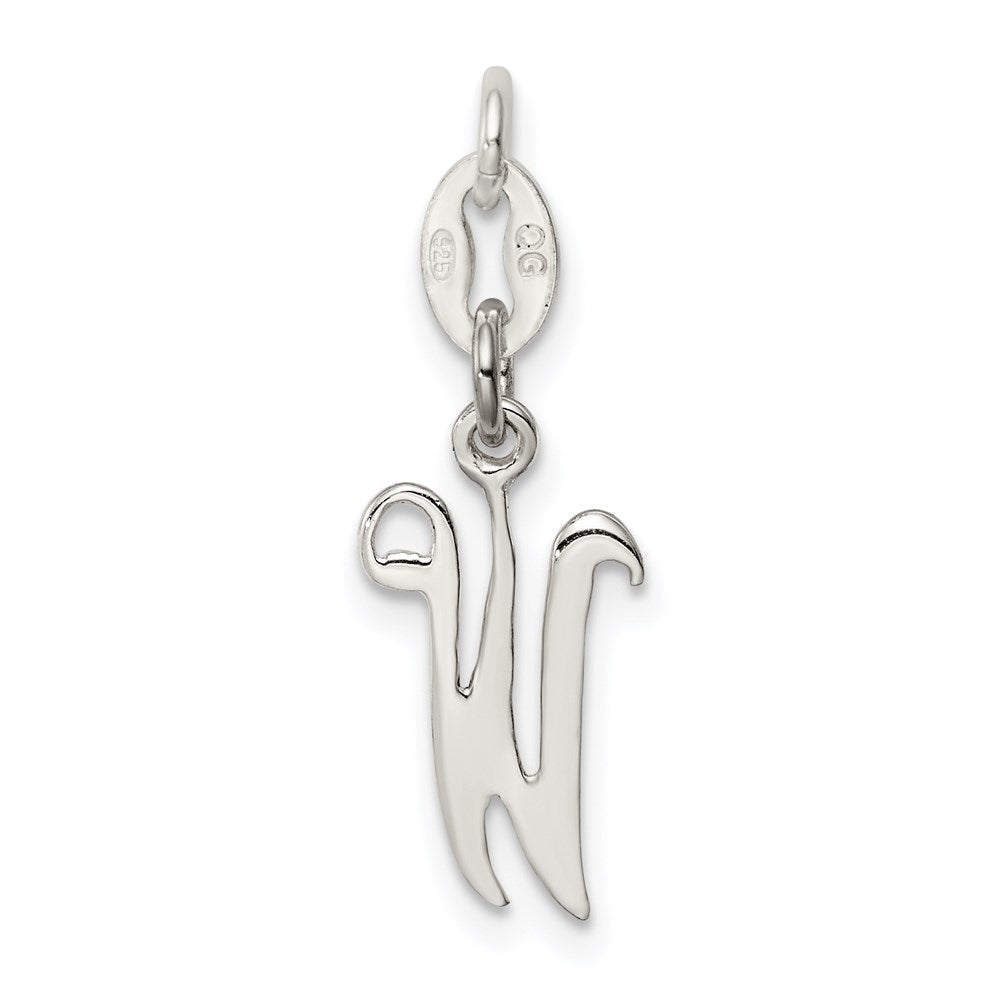 Sterlingsilber Buchstabe W Initiale Charm