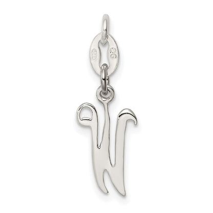 Sterlingsilber Buchstabe W Initiale Charm